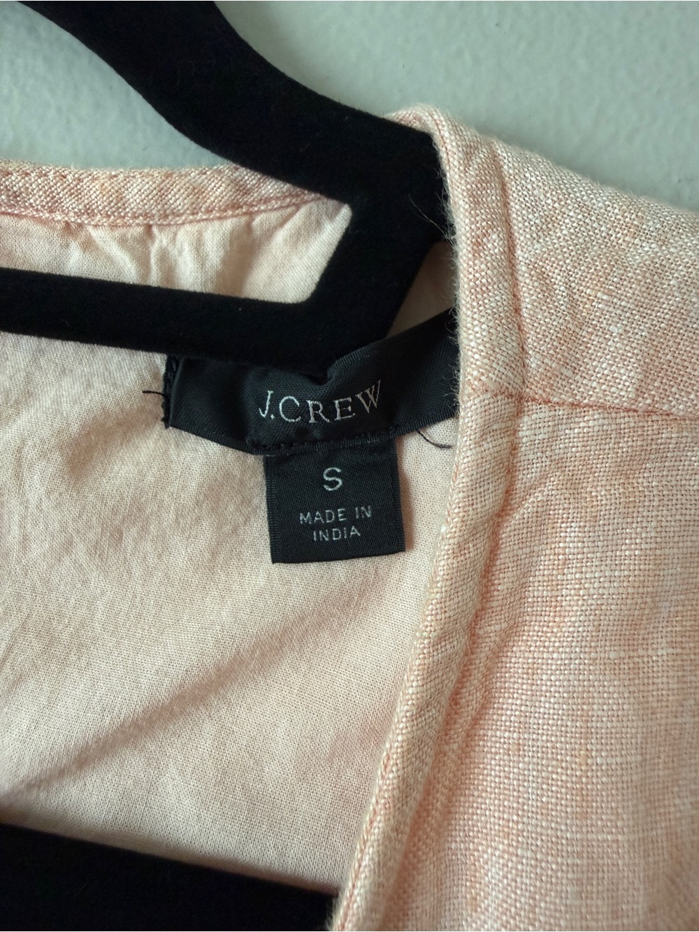 J.Crew Button Back Linen Shift Dress Size Small Pale Guava - Picture 8 of 13